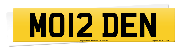 Registration number MO12 DEN